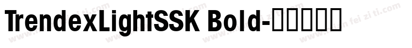 TrendexLightSSK Bold字体转换